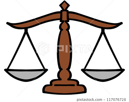 Simple illustration material of a balance Simple illustration material of a balance 117076728