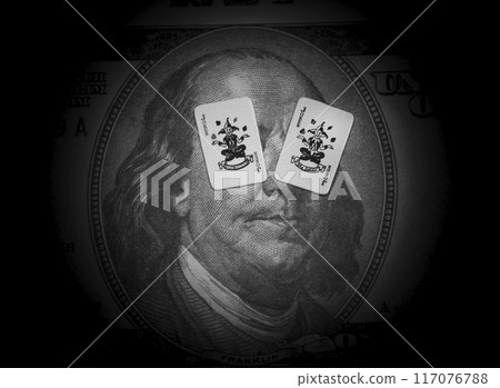 image of playing card money banknote 117076788