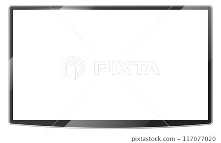 Tablet screen mockup. Realistic blank white device 117077020