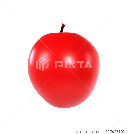 Red Apple isolated on white background 117077102