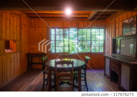 老輕井澤展示館紀念館夏季窗景 老輕井澤展示館紀念館夏季窗景 117078273