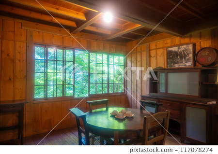 老輕井澤展示館紀念館夏季窗景 老輕井澤展示館紀念館夏季窗景 117078274