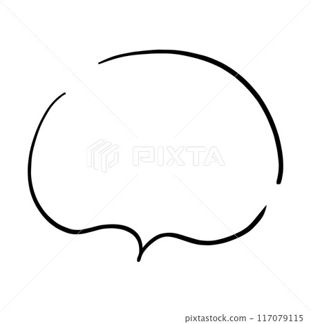 簡單的筆手寫語音氣泡向量 簡單的筆手寫語音氣泡向量 117079115