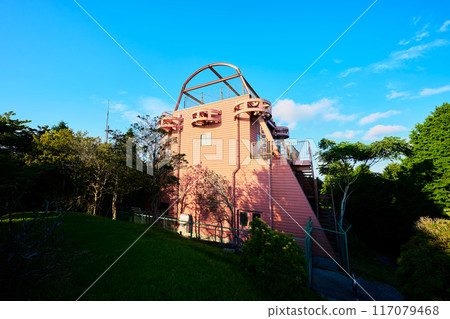A building on the summit of Mount Sacred Mountain 117079468