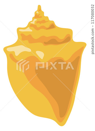 Ocean conch icon. Exotic beach sea shell 117080032
