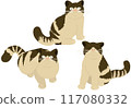Hachiware cat illustration 117080332