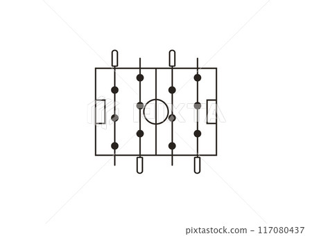 Foosball, game icon. Vector illustration. 117080437