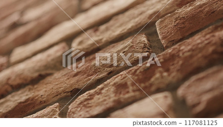 closeup of old brick wall closeup of old brick wall 117081125