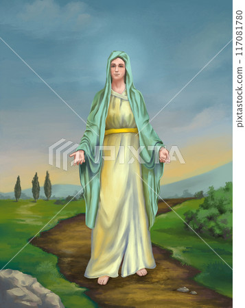 Virgin Mary portrait Virgin Mary portrait 117081780