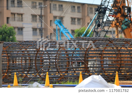 Reinforced concrete cage for cast-in-place piles 117081782