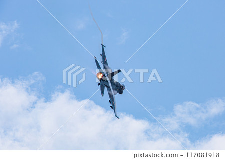 fighter plane flying in the sky 117081918