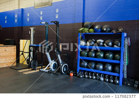 Eye-Level View of Modern Strength and Conditioning Gym Interior in Fort Wayne Eye-Level View of Modern Strength and Conditioning Gym Interior in Fort Wayne 117082377