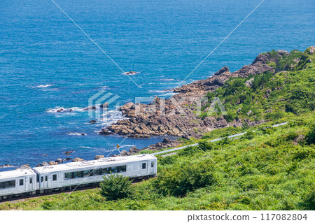 "Aomori Prefecture" Tohoku Emotion Running on the Tanesashi Coast, Hachinohe City 117082804
