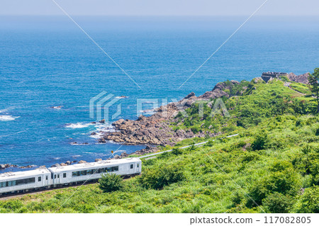 "Aomori Prefecture" Tohoku Emotion Running on the Tanesashi Coast, Hachinohe City 117082805