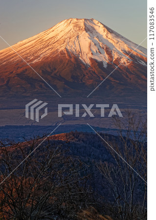 從石割山看日出時的富士山 117083546