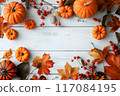 Halloween pumpkin frame 117084195