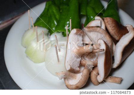烤肉準備蔬菜 烤肉準備蔬菜 117084873