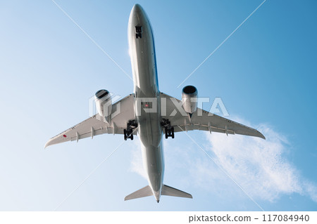 飛機在天空中飛行 飛機在天空中飛行 117084940