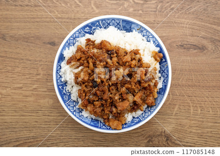 Braised pork rice, lu rou fan Braised pork rice, lu rou fan 117085148