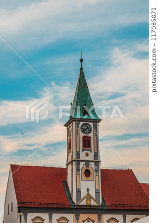 King Tomislav Square, popular tourist place Varazdin Croatia 10.07.24 117085871