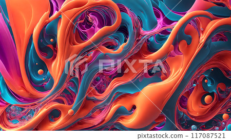 fluid waves in vibrant colors with bubbles background shadow 3d wallpaper fluid waves in vibrant colors with bubbles background shadow 3d wallpaper 117087521