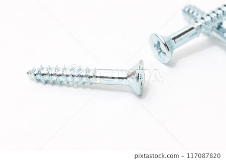 螺絲、螺紋、零件、工具、工具、銀、DIY、自己動手、木匠、螺帽、螺栓 117087820