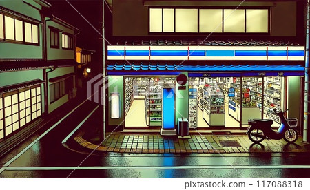 便利商店夜景 117088318