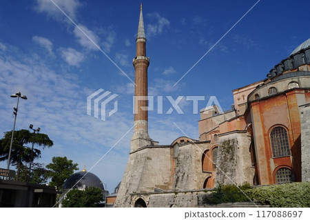 土耳其 伊斯坦堡 聖索菲亞大教堂尖頂 土耳其 伊斯坦堡 聖索菲亞大教堂尖頂 117088697