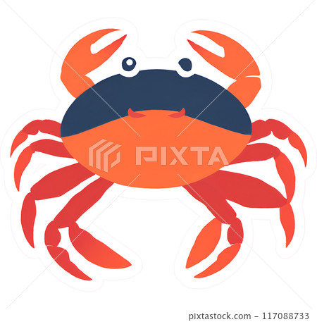 simple crab illustration simple crab illustration 117088733