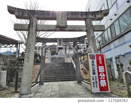 北九州市八幡西區岡田神社參道及鳥居 北九州市八幡西區岡田神社參道及鳥居 117088762