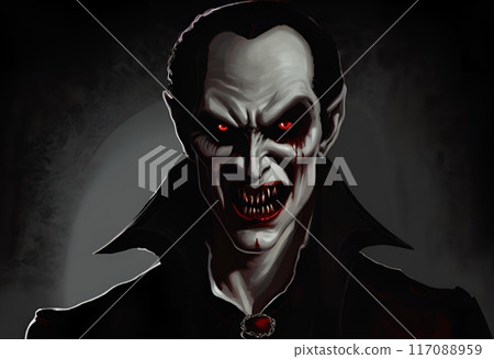 Vampire man illustration Vampire man illustration 117088959