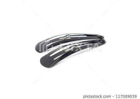 A picture of hair clips isolated on white background A picture of hair clips isolated on white background 117089039