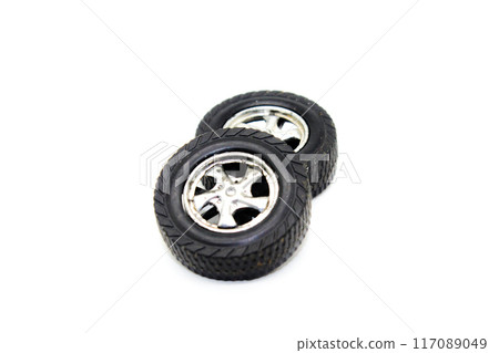 A picture of car tires with selective focus A picture of car tires with selective focus 117089049