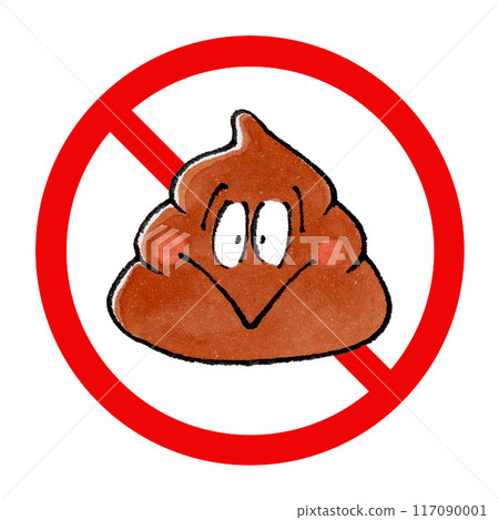 Poop prohibition mark 117090001