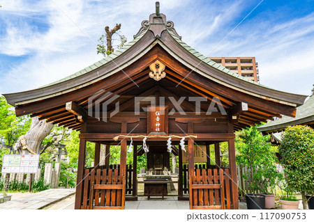 Ikutama Shrine, Tennoji-ku, Osaka City, Ikutama-cho, branch shrine of Sumiyoshi Shrine 117090753