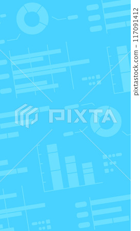 帶有餅圖和條形圖插圖的背景。適用於智慧型手機顯示的垂直向量材料。 帶有餅圖和條形圖插圖的背景。適用於智慧型手機顯示的垂直向量材料。 117091412