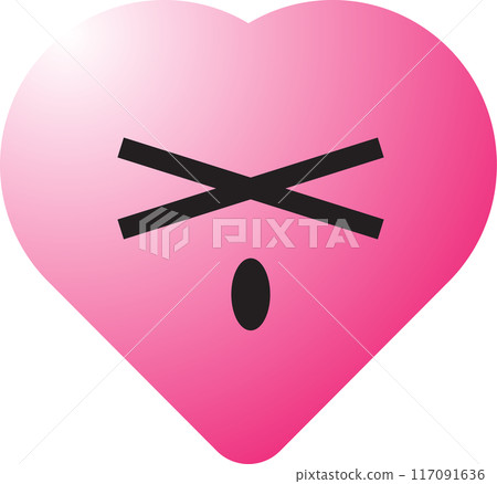 Hearth emotion icons for love or valentine concept Hearth emotion icons for love or valentine concept 117091636