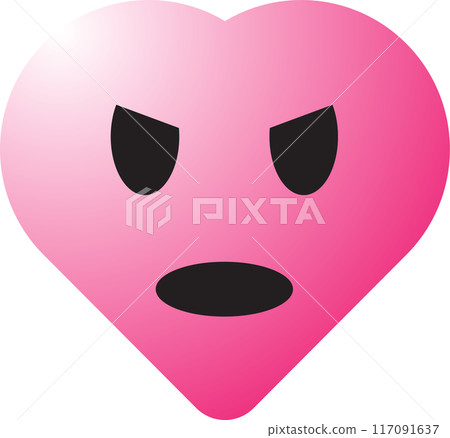 Hearth emotion icons for love or valentine concept Hearth emotion icons for love or valentine concept 117091637