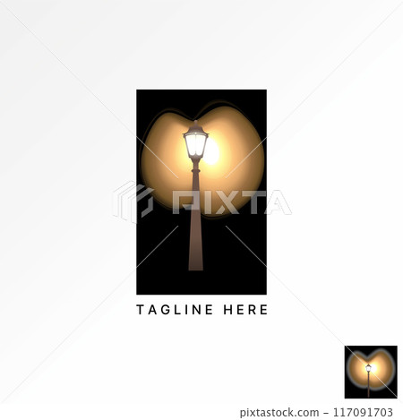 Logo design graphic concept creative abstract premium vector stock neon reflection Ghost light ray mater scary mystery Related to membership celebrate 117091703