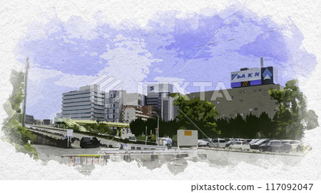 水彩風格 新大阪站南口站 大阪府大阪市 117092047