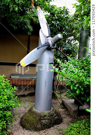 放置在飛行神殿的三葉螺旋槳據信是道格拉斯 DC-3 的。 117093429