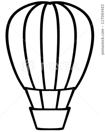 可愛的氣球插畫素材 117093483