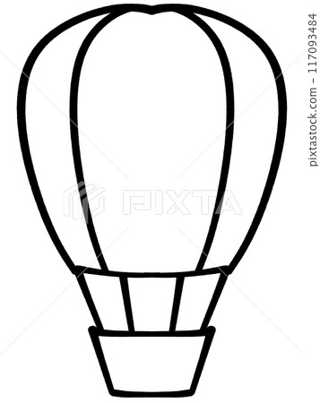 可愛的氣球插畫素材 117093484