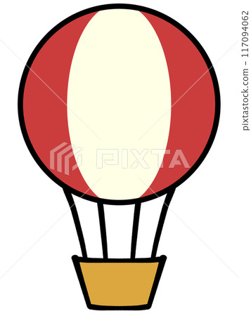 可愛的氣球插畫素材 117094062