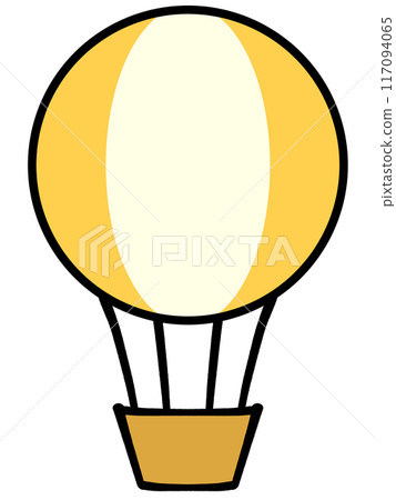 可愛的氣球插畫素材 117094065