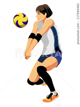 女排運動員接球3 女排運動員接球3 117094460