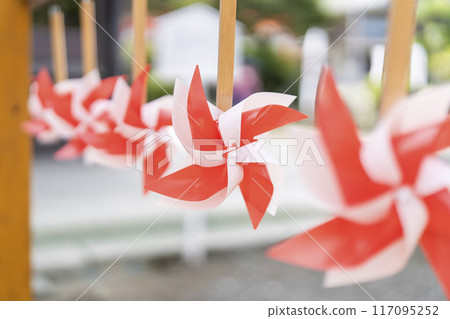 Summer Takekoma Shrine, approach to the shrine, summer pilgrimage, Iwanuma City, Miyagi Prefecture 117095252