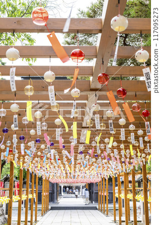 Summer Takekoma Shrine, approach to the shrine, summer pilgrimage, Iwanuma City, Miyagi Prefecture 117095273
