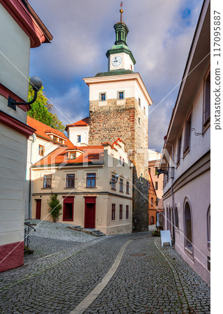 Loket, Czech Republic. Charming town, Ohre River - Bohemia. 117095887