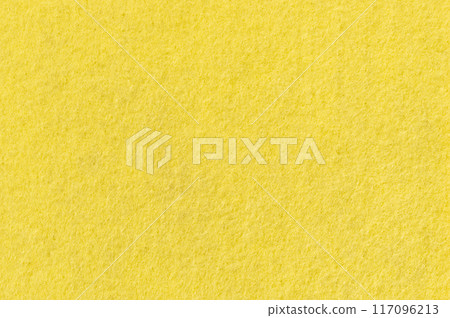 Close up image of felt texture background fabric material illustration wallpaper yellow color 117096213